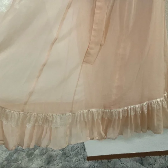 RARE Vintage Gunne Sax Full Skirt Boho Long Lace Up Corset Ruffled Maxi Dress - Picture 11 of 14